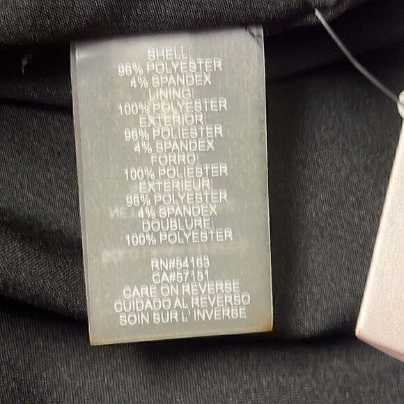 Karl Lagerfeld Black Sheath Open Sleeve Pearl Detail Dress - Picture 11 of 11